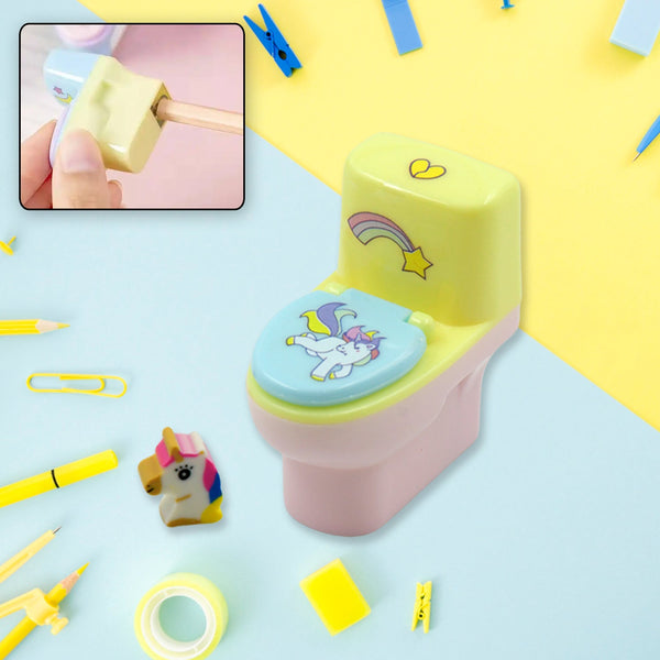 Fun & Functional! Toilet Sharpener with Eraser (2 Pc Set) - Goyaldeal.com