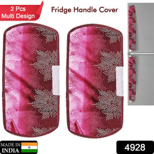 Fridge Cover Handle Cover Polyester High Material Cover For All Fridge Handle Use ( Set Of 2 Pcs ) Multi Design - Goyaldeal.com