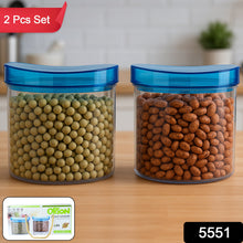 Air Tight & Unbreakable Kitchen Jar Set Food Storage Containers for Dry Fruits, Spices, Snacks, Pulses (2 Pcs Set) - Goyaldeal.com