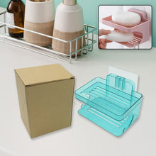 Wall Mounted 2 Layer Soap Holder with Hook Self Adhesive Double Layer Plastic Soap Dish with Hook for Bathroom Kitchen Sink and Wash Basin (2 Layer 1 Pc) - Goyaldeal.com