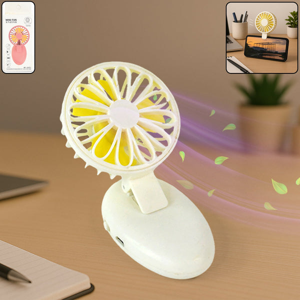 Mini USB Handheld Fan, Portable Rechargeable Mini Fan for Home, Office, Travel and Outdoor Use (1 Pc) - Goyaldeal.com