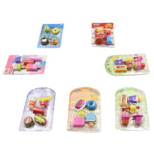 Mix Design Fancy Erasers Set – Colorful & Stylish Erasers for Kids, Birthday Gift & School Prize (1 Set) - Goyaldeal.com