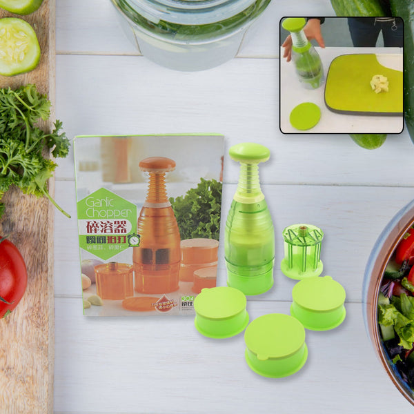 Food Chopper, Easy to Clean Manual Hand Chopper Dicer, Slap Press Chopper Mincer for Vegetables Onions Garlic Nuts Salads - Goyaldeal.com