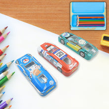 Car-Shaped Metal Compass Box (1 Pc): Pencil Case for Kids, Stationery - Goyaldeal.com