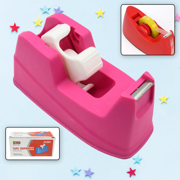 Plastic Tape Dispenser Cutter for Home Office use, Tape Dispenser for Stationary, Tape Cutter Packaging Tape (1 pc / 631 Gm) - Goyaldeal.com