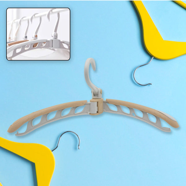 Portable Folding Clothes Hanger (1 Pc): 360° Rotation, Travel, Adjustable - Goyaldeal.com