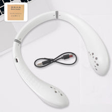 Portable USB Rechargeable Neck Fan – Wearable, 3 Speeds, Headphone Design - Goyaldeal.com