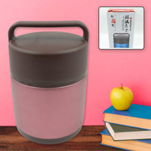 Vacuum insulated lunch box, 304 stainless steel, used for lunch storage, double-layer travel hiking picnic food jar, with folding spoon and handle BPA Free Thermos Lunch Box for Kids Adults (1600 ML) - Goyaldeal.com