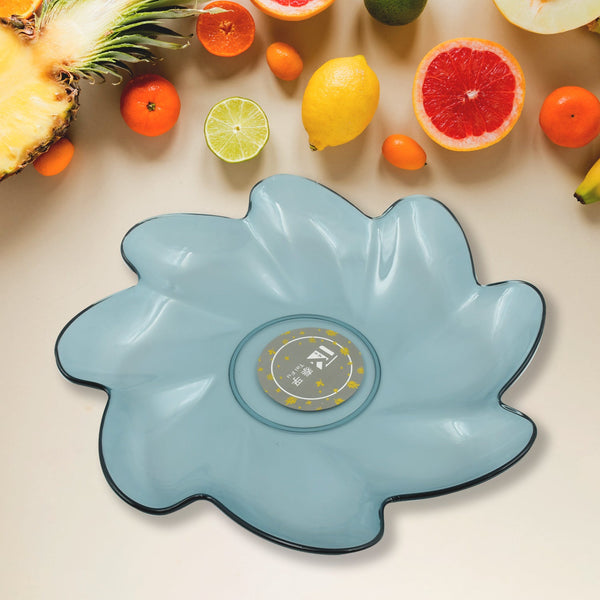 Flower Shape Kids Plastic Plate - Multipurpose for Dinner, Snacks & Party Supplies (1pc) - Goyaldeal.com