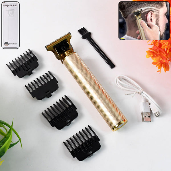 Men's Hair Trimmer & Beard Clipper with 4 Adjustable Blades & Cleaning Brush, Hair accessories - Goyaldeal.com
