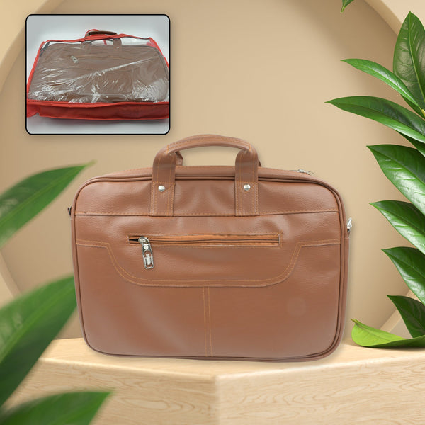 Multipurpose Bag, Shoulder Side Bag Office Laptop Faux Leather Executive Formal Laptop & MacBook Messenger / Office / Travel / Business / Shoulder / Hand / Sling Bag for Men Women with Multiple compartments - Goyaldeal.com