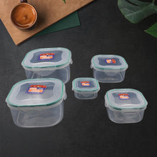 Kitchen Storage Containers Set – Fridge Storage, Plastic Organizer, Snap-Seal Lunch Box (5 Pcs Set) - Goyaldeal.com