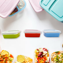 3-Piece Multicolor Airtight Container Set – Rectangular Food & Fridge Storage - Goyaldeal.com