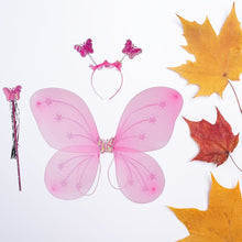Baby Girl's Fairy Nylon Butterfly Wings Costume Butterfly Fairy Angel Wing| Wand And Hairband Multi- Color For Party (1pc) - Goyaldeal.com