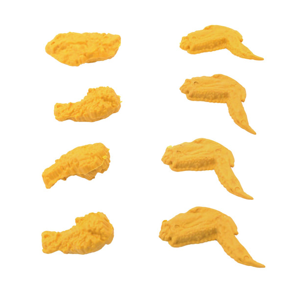 Cute Chicken Wing & Leg Erasers for Kids & Students (8 Pc Set) - Goyaldeal.com
