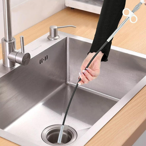 Drain Block Remover Cleaning Tool for Pipes, Clogged Drains ( 85 To 90 Cm / 1 Pc) - Goyaldeal.com