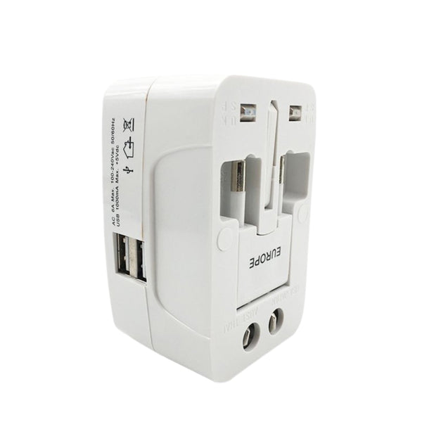 All-in-One Universal Worldwide Travelling AC Adaptor Plug (AU / UK / US / EU) International Power Charger Electric USB Power Plug Socket Adapter Converter (1 Pc) - Goyaldeal.com