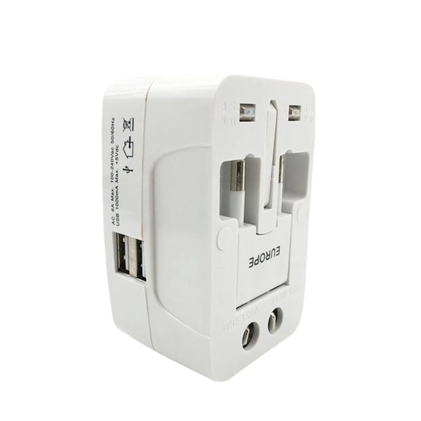 All-in-One Universal Worldwide Travelling AC Adaptor Plug (AU / UK / US / EU) International Power Charger Electric USB Power Plug Socket Adapter Converter (1 Pc) - Goyaldeal.com