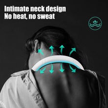 Portable USB Rechargeable Neck Fan – Wearable, 3 Speeds, Headphone Design - Goyaldeal.com