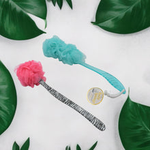Long Handle Shower Puff Pouf Sponge Exfoliating Mesh Brush Scrubber,Bath Loofah Bath Scrubber for Body Shower Loofah Brushes, Body Bath Brush for Women and Men, Bathroom Shower Accessories (Mix 1 Pc) - Goyaldeal.com