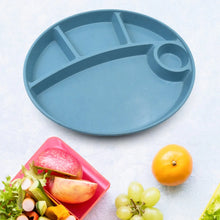 Plastic Food Plates / Biodegradable 5 Compartment Plate With Spoon for Food Snacks / Nuts / Desserts Plates for Kids, Reusable Plates for Outdoor, Camping, BPA-free (1 Pc) - Goyaldeal.com