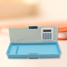 Magnetic Geometry Box - Double-Sided Pencil Case with Calculator for Students - Goyaldeal.com