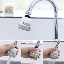 360 Degree Rotating Water-Saving Sprinkler,Faucet Aerator for Kitchen,Bathroom,Water Faucet Kitchen Tap,sink tap shower sprinkler plastic 3 Mode Adjustable Head Nozzl - Goyaldeal.com