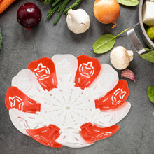 Folding Fruit Basket with Hanging Stand – Lotus Shape Tray for Fruits & Vegetables (1 Pc) - Goyaldeal.com