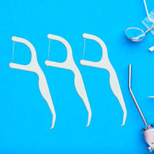 2 In 1 Tooth Picks Flosses, Portable Toothpicks, Resealable Oral Care Dental Flosser, Easy Storage Dental Pick for Fresh Breath and Healthy (300 Pcs Set) - Goyaldeal.com