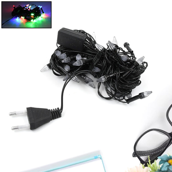 9Mtr Flower Design Home Decoration Electrical Series Light Home Decoration Diwali & Wedding LED Christmas String Light Indoor and Outdoor Light ,Festival Decoration Led String Light, Multi-Color Light 1.4MM (36L 9Mtr) - Goyaldeal.com