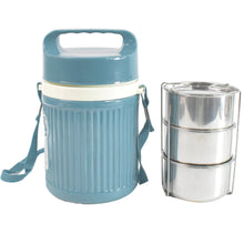 Stackable Insulated Tiffin with Handle (1 Pc): Leakproof, Hot Food Container - Goyaldeal.com