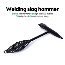 Welding Slag Removal Hammer with Coil Spring Handle | Heavy Duty Chipping Tool for Slag & Spatter Cleaning (1 Pc) - Goyaldeal.com
