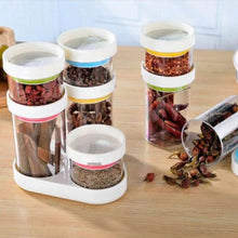Multipurpose Plastic Transparent Storage Containers Masala Box Dabba Spice, Plastic Masala Spices Container Set Capacity With Airtight Lid Kitchen Pantry Organizer For Salt Mukhwas Box With Tray (8 Pc Set) - Goyaldeal.com