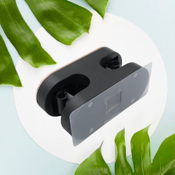 Self Adhesive Double Slot Wall Hook Mop Storage Rack Clip Broom Hanger Kitchen Organizer Strong Hooks Bathroom Accessories - Goyaldeal.com