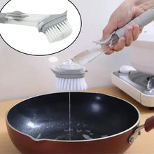 Home & Kitchen Cleaning Brushes, Scrubber, Soap Dispenser Scrub Brush for Pans Pots and Bathtub Sink (2 In 1) - Goyaldeal.com