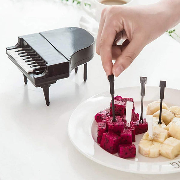 10 Pc Piano Fruit Forks: Fun & Functional for Snacks (Set) - Goyaldeal.com
