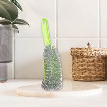Wire Kitchen Washing Brush, Plastic Small Brush, Cleaning Brush, Bend Handle Pot Washing Brush (2 Pc) - Goyaldeal.com