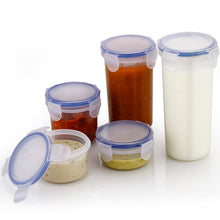 Plastic Liquid Round Airtight Food Storage Container with Leak Proof Locking Lid - Goyaldeal.com