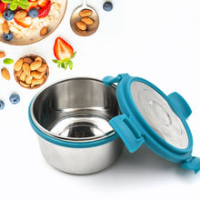 Miracle Solo round Lunch box High Grade Stainless Steel Double Wall Insulated 300ML Food Container 4 Lock Clip Leak Proof Lid, Best Return Gift for Any Occasion (1 Pc) - Goyaldeal.com