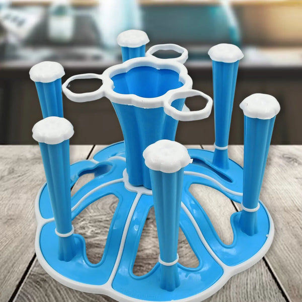 Miracle Plastic Glass Stand for Kitchen & Dining (6-Glass, Spices, Moq - 2 Pc) - Goyaldeal.com