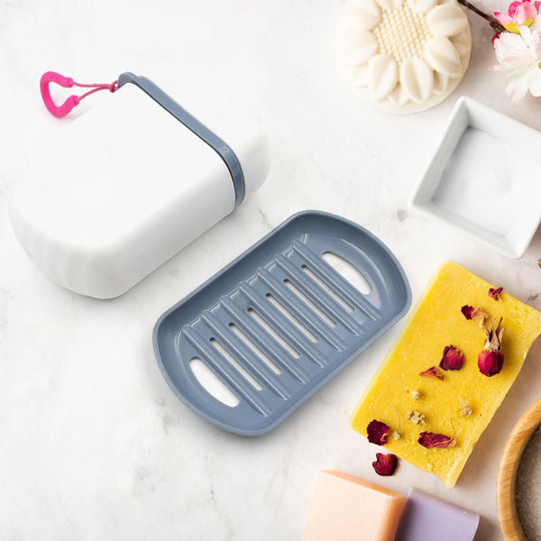 Stylish & Leak-Proof Travel Soap Box – Secure Seal for Home, Bathroom, Hiking & Camping ,Sabudani (1 Pc) - Goyaldeal.com
