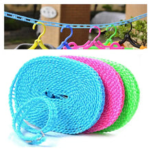 3 Meter Anti-Slip Clothesline Rope - Nylon, Hooks, Indoor/Outdoor - Goyaldeal.com
