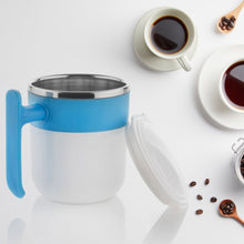 Stainless Steel Insulated Coffee/Tea Mug with Lid – Double Wall Hot Beverage Travel Cup, Milk Mug for Office & Home Use (1 Pc) - Goyaldeal.com