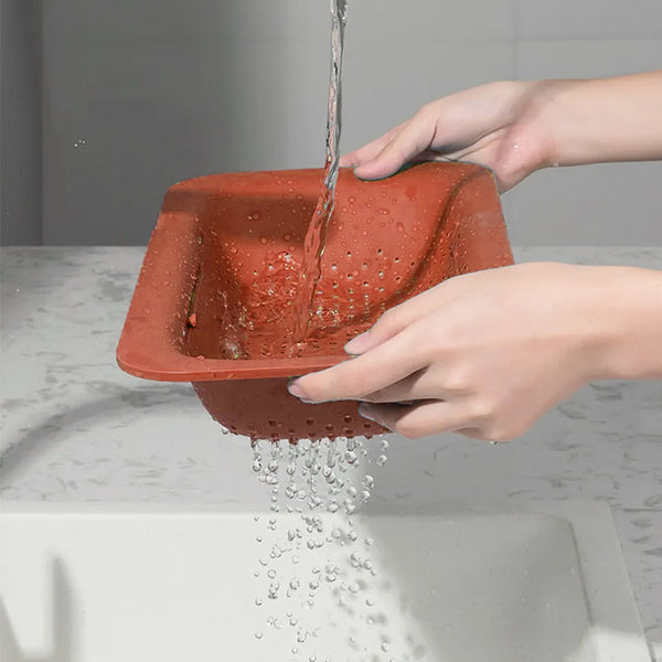 All-in-One Sink Organizer: Drying Rack, Drain Basket & Storage (1 Pc) - Goyaldeal.com