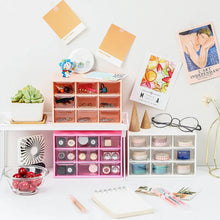 Storage Box 9 Grids Multi-purpose Durable Desktop Drawer Organizer for Pencils Storage Holder Hanging Hole Design for Small Items - Goyaldeal.com