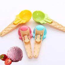 2-Piece Plastic Ice Cream & Watermelon Scooper with Trigger Dipper - Goyaldeal.com