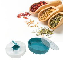 Dry Fruit & Snack Organizer: 360° Revolving Box (7 Compartments, Airtight) - Goyaldeal.com