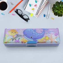 Multipurpose Cartoon Pencil Case – Double Deck Compass Box with 2 Compartments - Goyaldeal.com