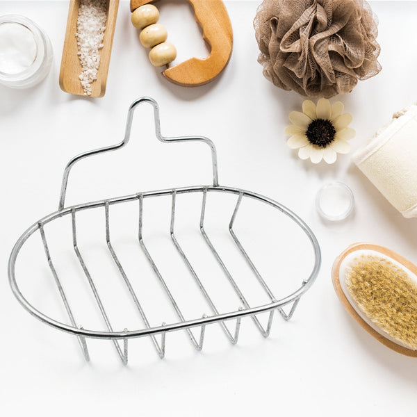 Kitchen, Bathroom Stainless Steel, Soap Dish Holder Wall Hanging Soap Storage Rack  - Goyaldeal.com