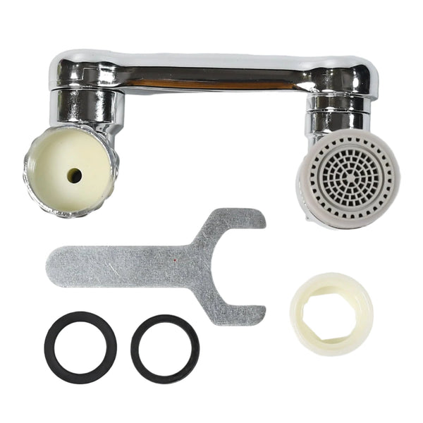 Splash Faucet Filter – 180° Rotating Sprayer, Double O-Ring, Movable Water-Saving Sink Aerator Extender (Loose) - Goyaldeal.com